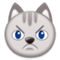 Pouting Cat Face emoji on Samsung